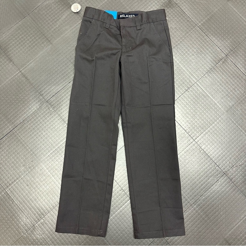 FRENCH TOAST BOYS GRAY RELAXED DRESS PANTS SIZE 8 NEW